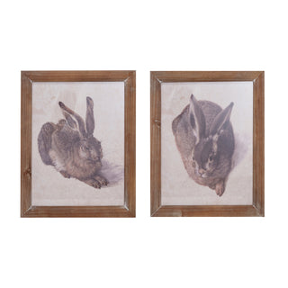 Wood Framed Vintage Reproduction Wall Décor, 2 Styles