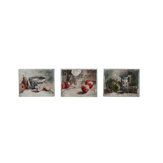 FINAL SALE Kitchen Still Life Canvas Wall Decor (three styles)