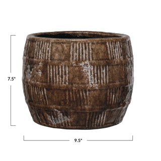 CANNOT SHIP | Vintage Checker Pot