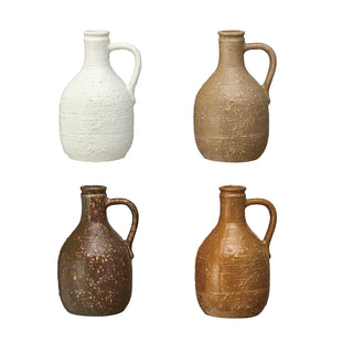 FINAL SALE Decorative Stoneware Jug (more colors)