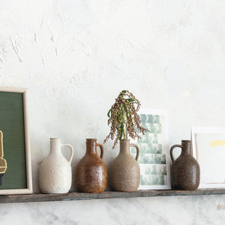 FINAL SALE Decorative Stoneware Jug (more colors)