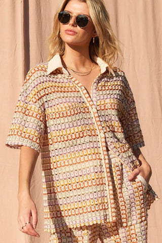 Callie Button Up Top