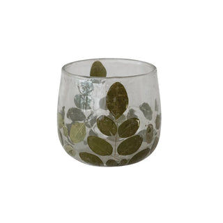 Moringa Leaf Glass Collection - Mini Votive Hurricane