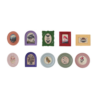 MDF & Resin Mini Framed Art Magnet, 10 Styles