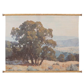 Quiet Meadow Landscape Scroll Tapestry