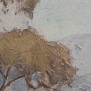 Quiet Meadow Landscape Scroll Tapestry