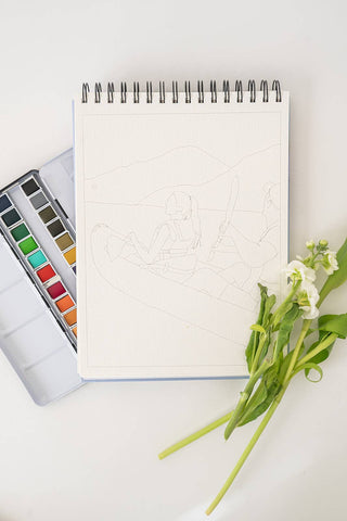 Landscape Watercoloring Book