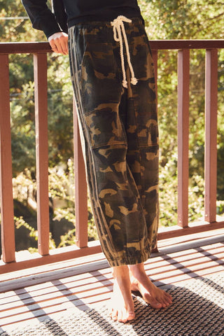 Camo Drawstring Joggers