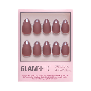 Terra Press-On Nails | Dark Brown Short Almond Nails
