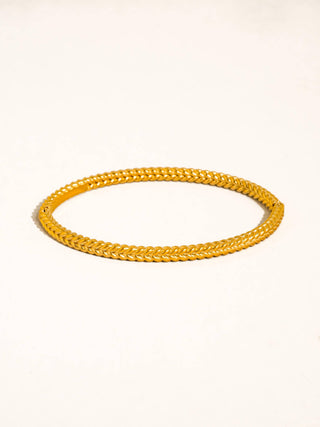 Collins 18K Gold Textured Bangle Bracelet