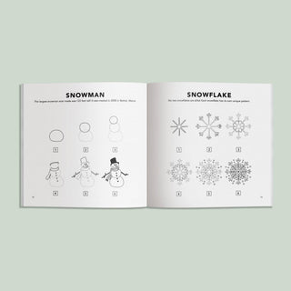 How to Draw Book Winter Things for Kids
