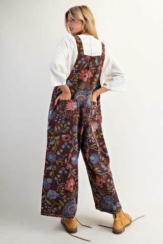 Mari Floral Overall - Brown