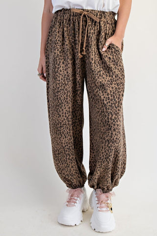 Leopard Jogger Pants