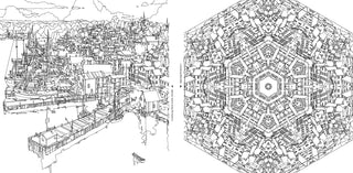 Fantastic Cities Coloring Book