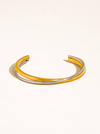 Rivoli 18K Gold Crossover Cuff Bracelet