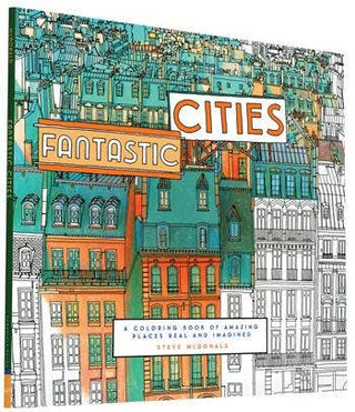 Fantastic Cities Coloring Book