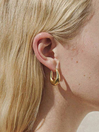 The Reese Droplet Hoop Earring