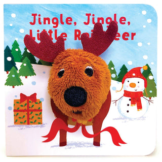 JSALE ingle, Jingle, Little Reindeer Finger Puppet Board Book