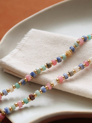 Lyric Multi Colored Boho Beaded Necklace