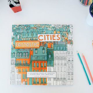 Fantastic Cities Coloring Book