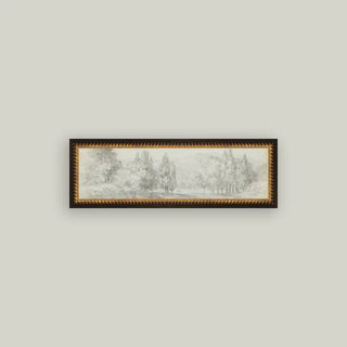 Country Meadow Sketch Framed Wall Art