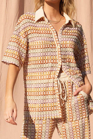 Callie Button Up Top