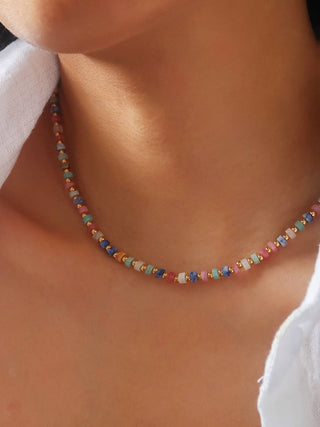 Lyric Multi Colored Boho Beaded Necklace