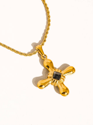 Shadow And Light Cross Necklace