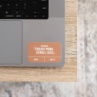 FINAL SALE Create More, Scroll Less Sticker