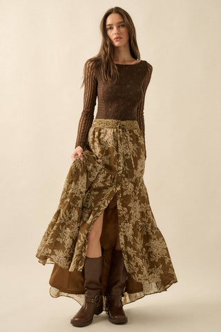 Maple Bloom Maxi Skirt