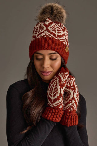 Vermont Rust Knit Mittens
