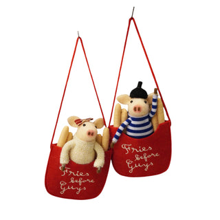 Fries Before Guys Felt Ornament