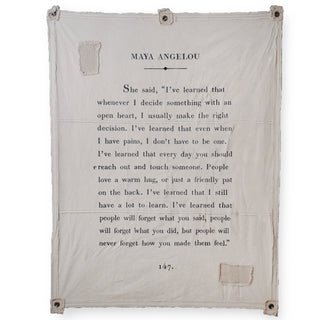 Maya Angelou Oversized Poetry Tarp