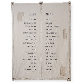 Less/More Oversized Poetry Tarp