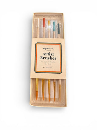 Set of 5 Beginner Paint Brushes