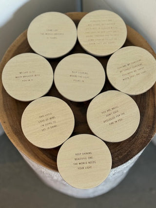 Inspirational Quote Candle