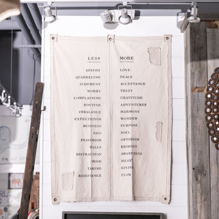 Less/More Oversized Poetry Tarp