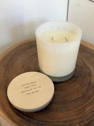 Inspirational Quote Candle