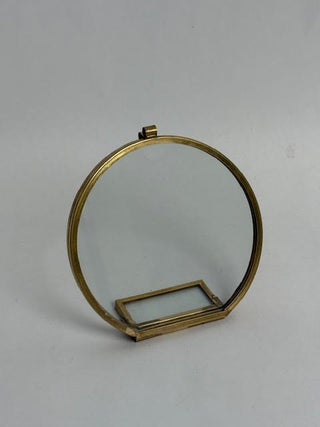4" Round Brass Standing Frame
