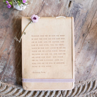 Remember When Signature Leather Journal - Honey