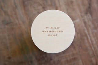 Inspirational Quote Candle