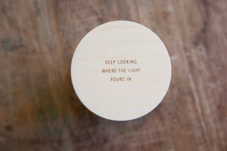 Inspirational Quote Candle
