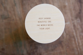Inspirational Quote Candle