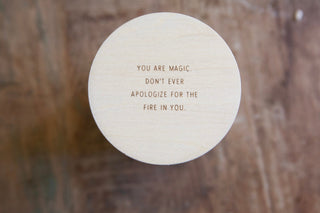 Inspirational Quote Candle