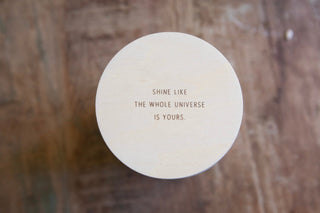 Inspirational Quote Candle