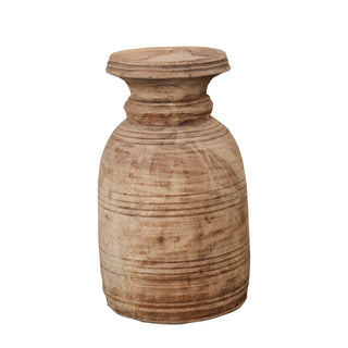 Antique Water Pot Wooden Vase