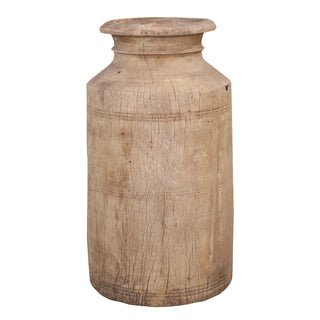 Antique Water Pot Wooden Vase