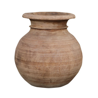 Antique Water Pot Wooden Vase