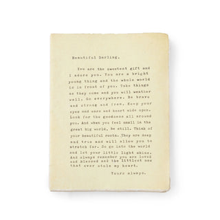 Large Deckle Edge Notebook - Beautiful Darling