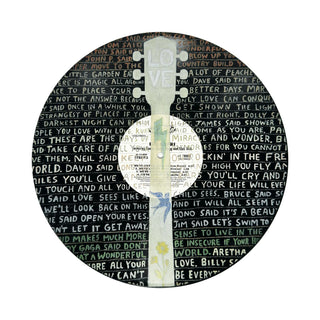 Legends Guitar One-Of-A-Kind Repurposed Vinyl Art
